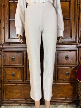 Marla Wynne for Chico's Canvas Crepe Side Slit Hem Ankle Pant